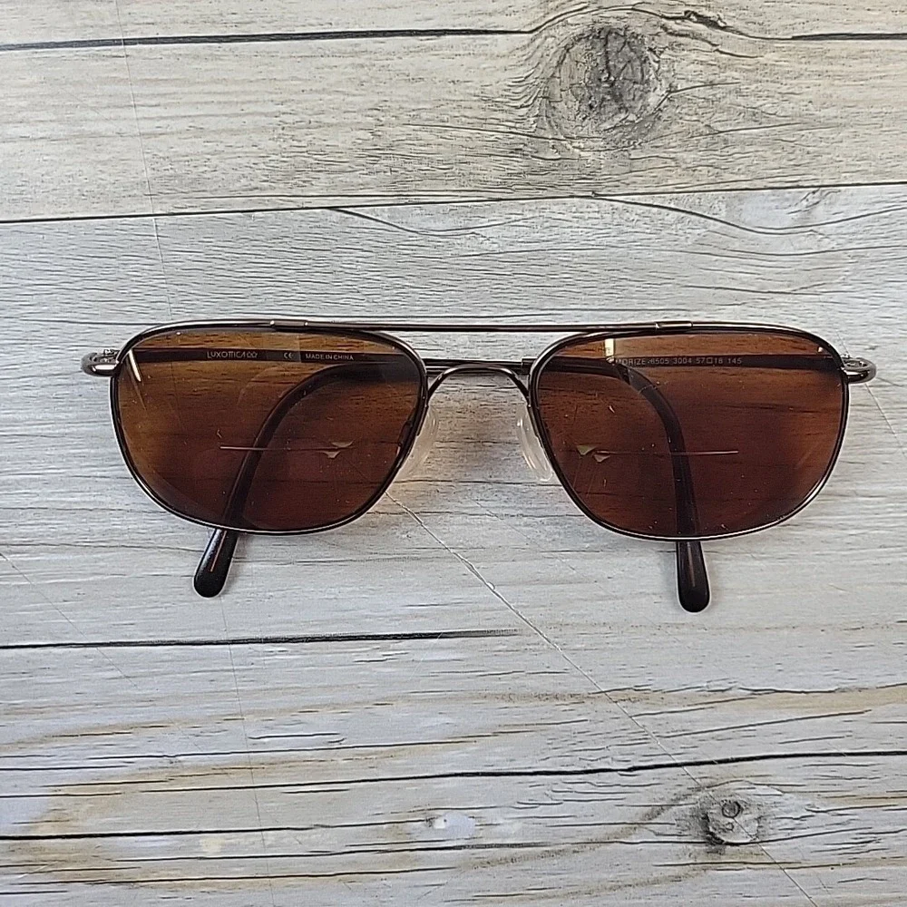Luxottica Memorize Eyeglasses Frames Only‎ 6505 3004 Aviator Gunmetal 57-18 145
